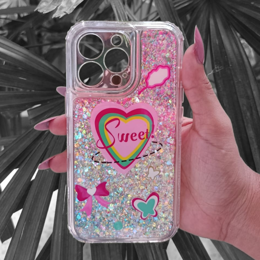 Case 360 Full Protection para iPhone | Diseño "Sweet" con Lazos y Corazones 🎀💖