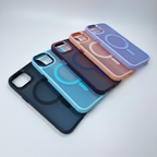 Funda Protectora Ultra-Slim Color celeste Translúcido con Carga Magnética Integrada – Compatible con iPhone