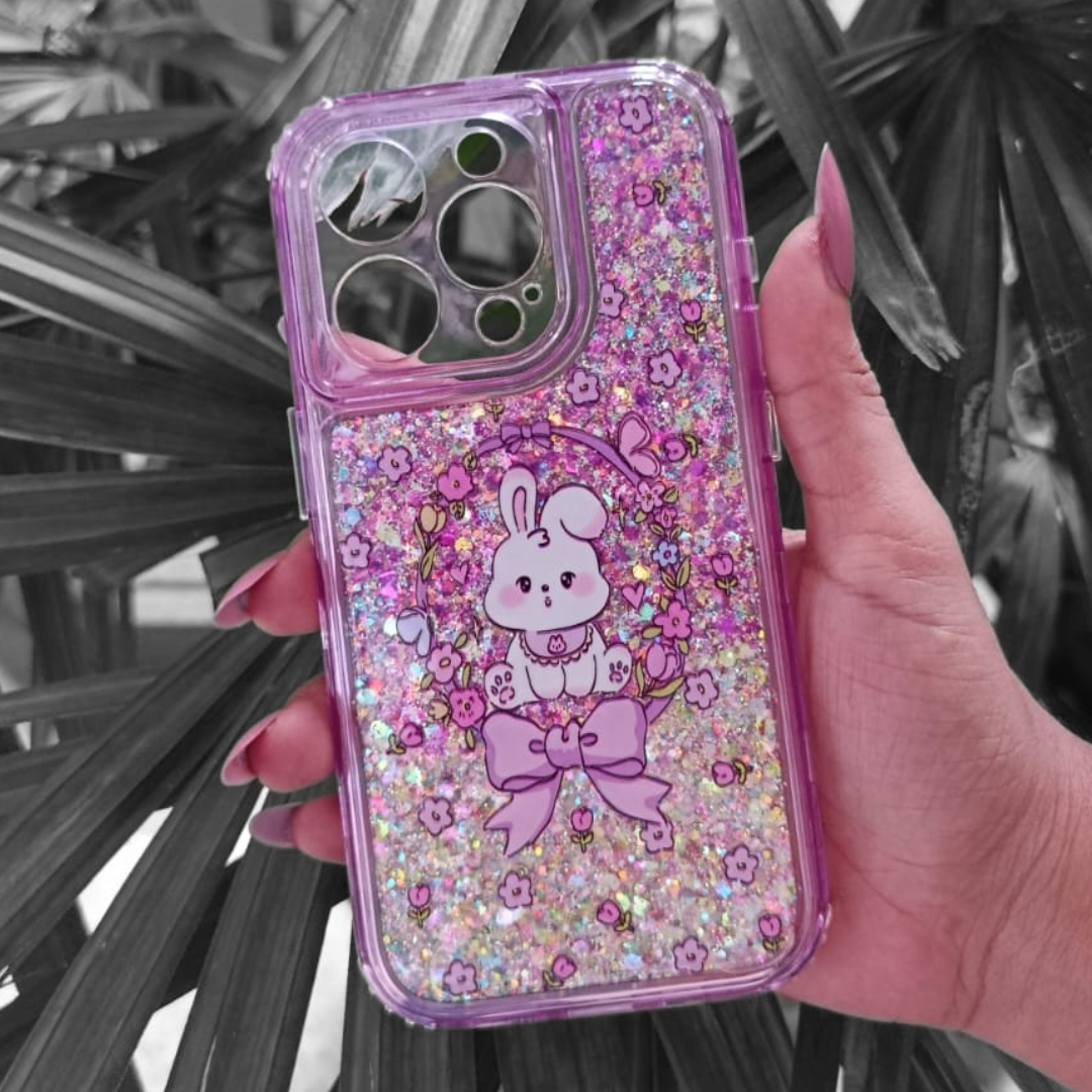 Case 360 Full Protection para iPhone | Diseño Bunny Bow: Conejito y Lazo Rosa 🐰🎀